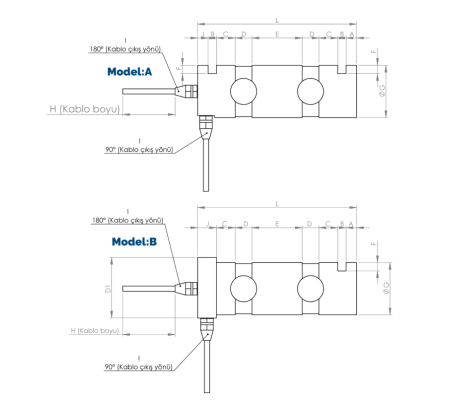 Özel üretim pin tipi yük hücreleri Özel üretim pin tipi yük hücreleri